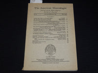 1949 JANUARY/FEBRUARY THE AMERICAN MINERALOGIST JOURNAL MAGAZINE - SP 4863M