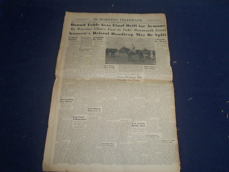 1958 JULY 18 THE MORNING TELEGRAPH- FIRST LANDING ROMPS IN JAMAICA DASH- NP 5533