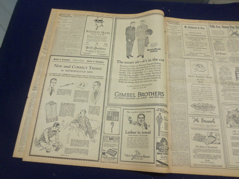 1923 SEP 12 NEW YORK TIMES - ZR-1 ENCIRCLES CITY IN 12 HOUR FIGHT - NT 9356