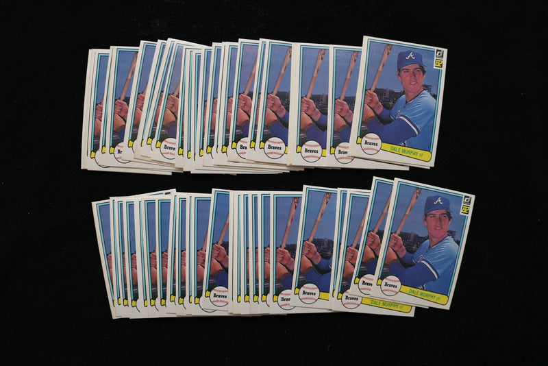 DALE MURPHY 1982 DONRUSS BASEBALL CARDS - #299 - NM-MT - LOT OF 50 - #152