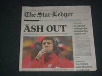 2019 SEP 30 THE STAR-LEDGER NEWSPAPER - RUTGERS FOOTBALL COACH CHRIS ASH FIRED