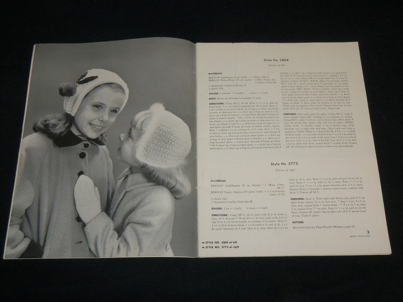 1955 BERNAT HANDICRAFTER BOOK NO. 46 - ACCESSORIES FOR CHILDREN - J 6721