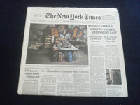 2022 APRIL 21 NEW YORK TIMES - RUSSIAN BARRAGE SEEKS TO WEAKEN DEFENSES IN EAST