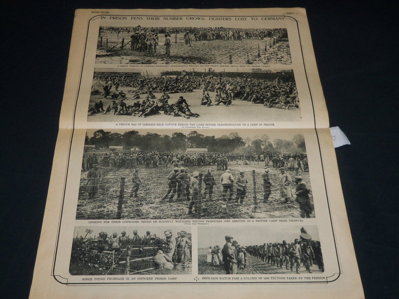 1916 NOVEMBER 9 MID-WEEK PICTORIAL MAGAZINE SECTION - LOOKOUT IN CRETE - NP 4525