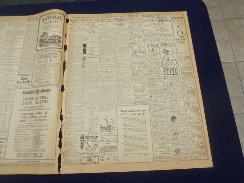 1918 AUGUST 31 NEW YORK TIMES - FRENCH TAKE HILL NEAR NOYON - NT 9195