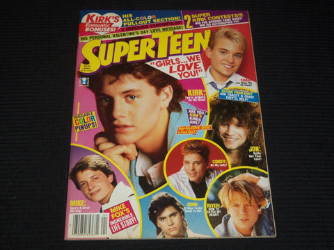 1988 APRIL SUPER TEEN MAGAZINE - KIRK CAMERON COVER - E 14896