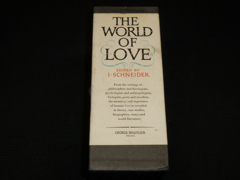 1964 THE WORLD OF LOVE BOXED SET OF 2 VOLUMES - ISIDOR SCHNEIDER - KD 5402J