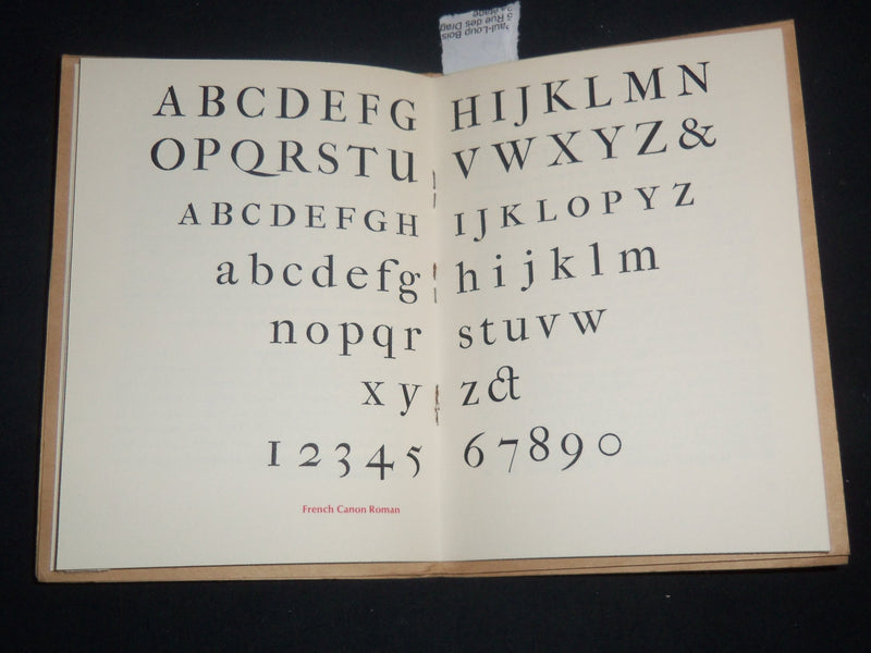 1968 THE FELL TYPES BOOK BY HARRY CARTER - OXFORD UNIVERSITY PRESS - J 9215