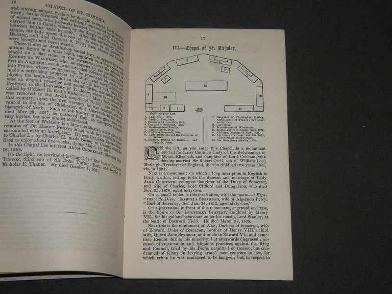 1873 WESTMINSTER ABBEY HISTORICAL GUIDE BOOKS MAGAZINE LOT OF 2 - J 2495