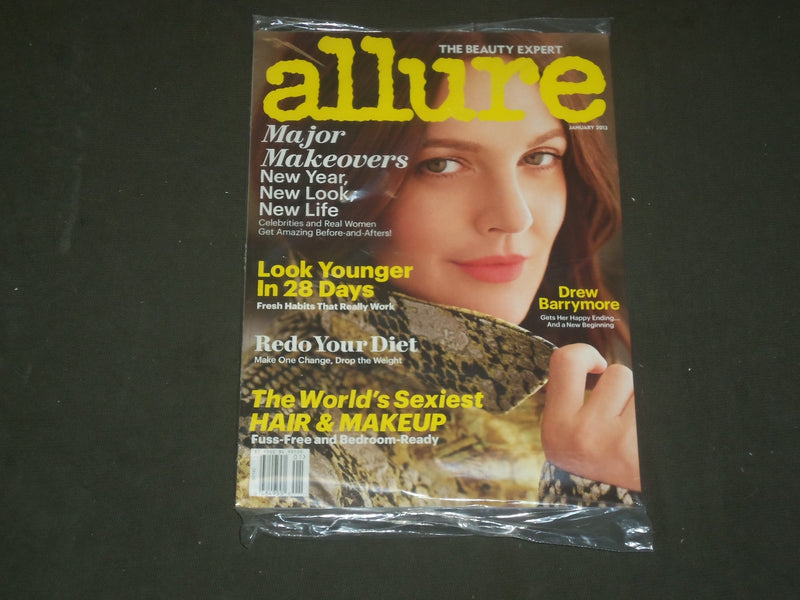 2013 JANUARY ALLURE MAGAZINE - DREW BARRYMORE COVER - B 1499
