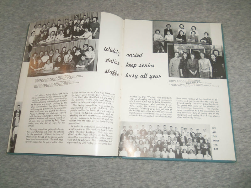 1950 ATODNEM MENDOTA HIGH SCHOOL YEARBOOK - MENDOTA, ILLINOIS - YB 2481