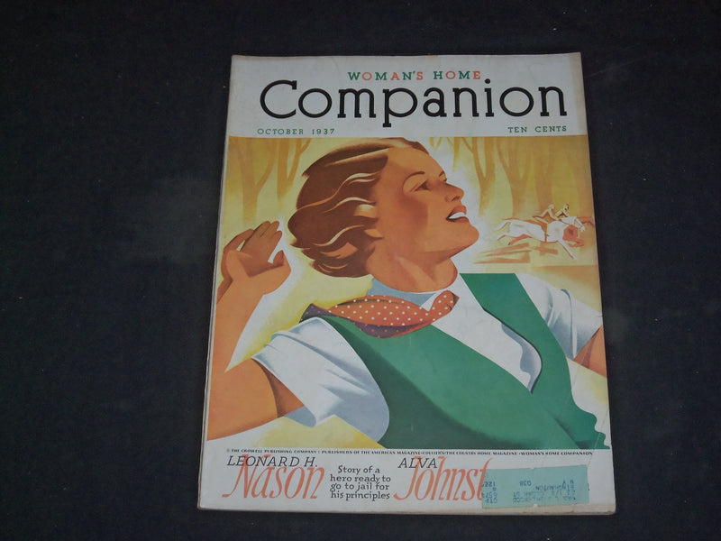 1937 OCTOBER WOMAN'S HOME COMPANION MAGAZINE - ILLUSTRATED COVER - B 4087
