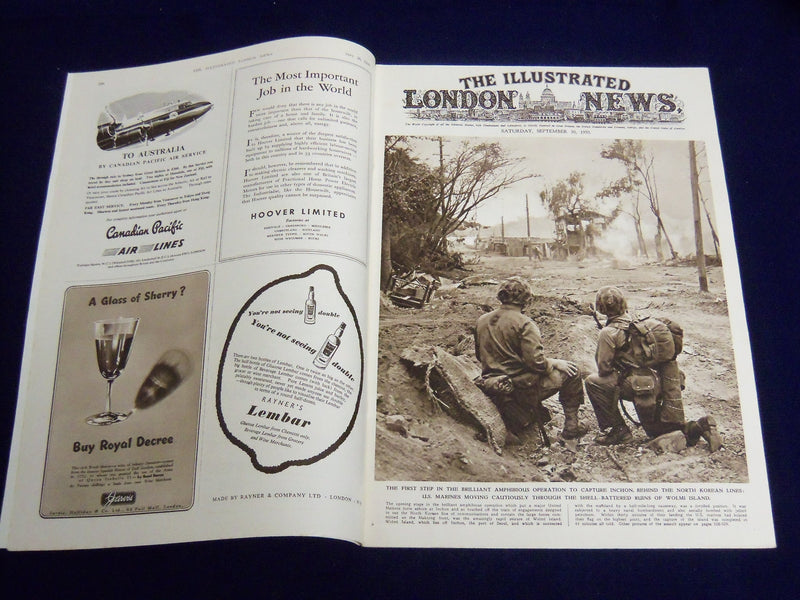 1950 SEPTEMBER 30 ILLUSTRATED LONDON NEWS MAGAZINE - WOLMI ISLAND COVER - E 8150