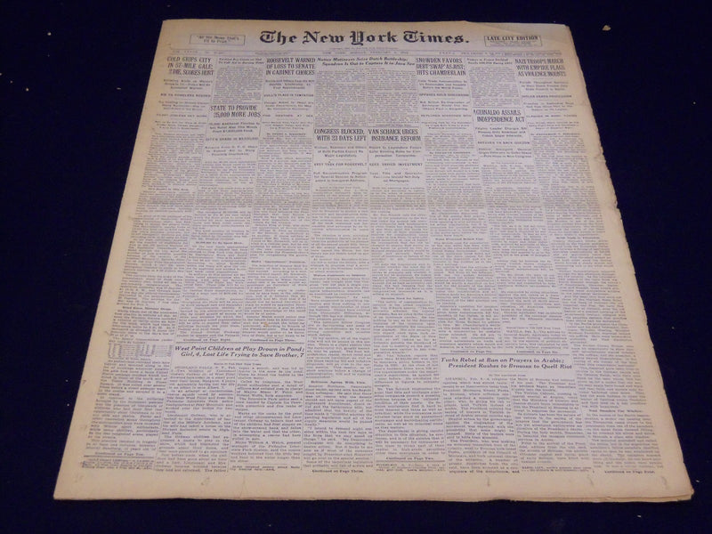 1933 FEBRUARY 6 NEW YORK TIMES - MUTINEERS SEIZE DUTCH SHIP - NT 4179
