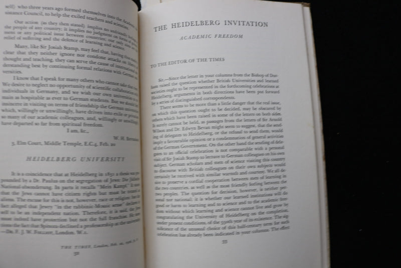 1936 HEIDELBERG AND THE UNIVERSITIES OF AMERICA SOFTCOVER BOOK - K 2909