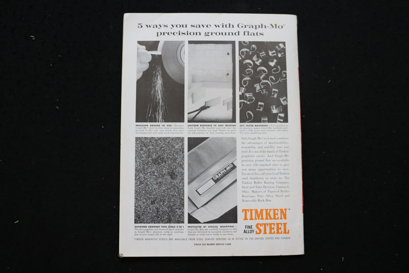 1961 JUNE 26 AMERICAN MACHINIST MAGAZINE - CAM CONTROLS WELDING COVER - SP 4181V