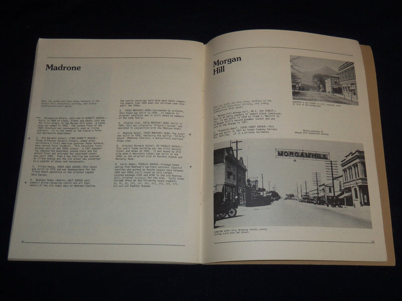 1979 SANTA CLARA COUNTY HERITAGE RESOURCE INVENTORY BOOK - SOFTCOVER - J 8906
