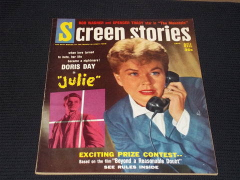 1956 SEPTEMBER SCREEN STORIES MAGAZINE - DORIS DAY FRONT COVER - E 15860
