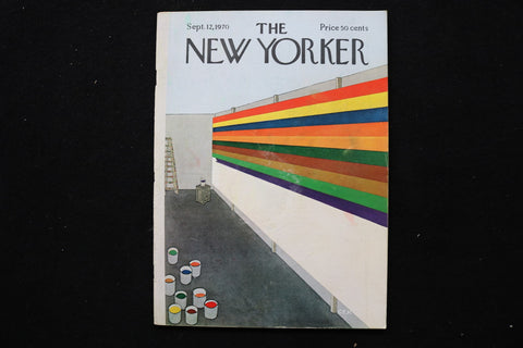 1970 SEPTEMBER 12 NEW YORKER MAGAZINE - GREAT ILLUSTRATED COVER - NY 2818