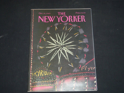 1985 OCTOBER 21 THE NEW YORKER MAGAZINE - ILLUSTRATED COVER - NY 1316