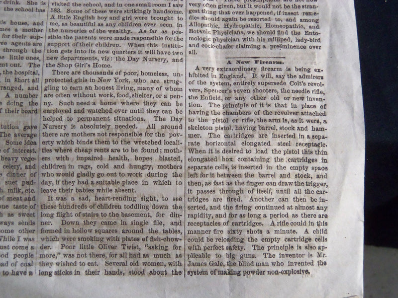 1866 DEC 22 THE COMMERCIAL BULLETIN BOSTON NEWSPAPER - STREET LIGHTS - NP 4186