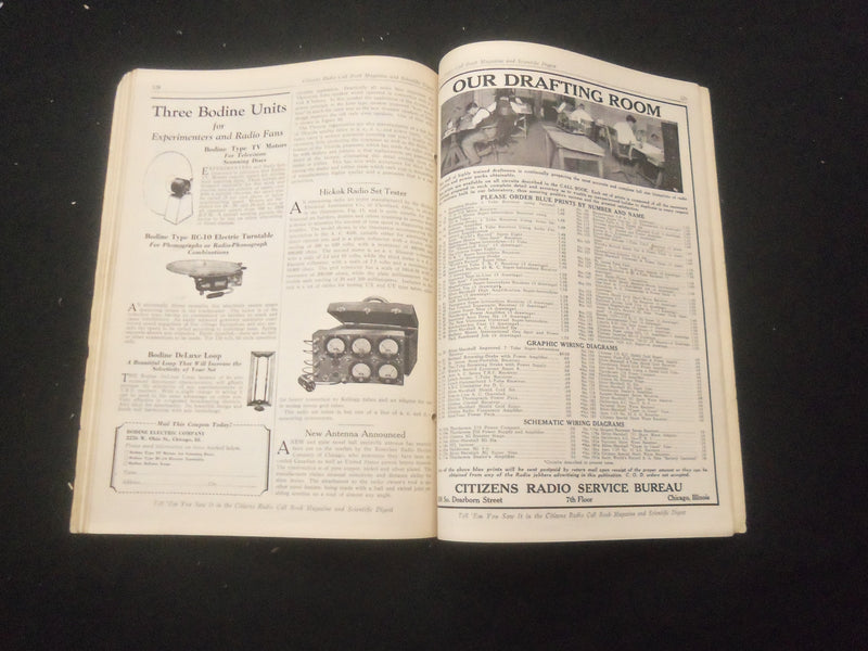 1928 NOVEMBER CITIZENS RADIO CALL BOOK MAGAZINE AND SCIENTIFIC DIGEST - B 432J