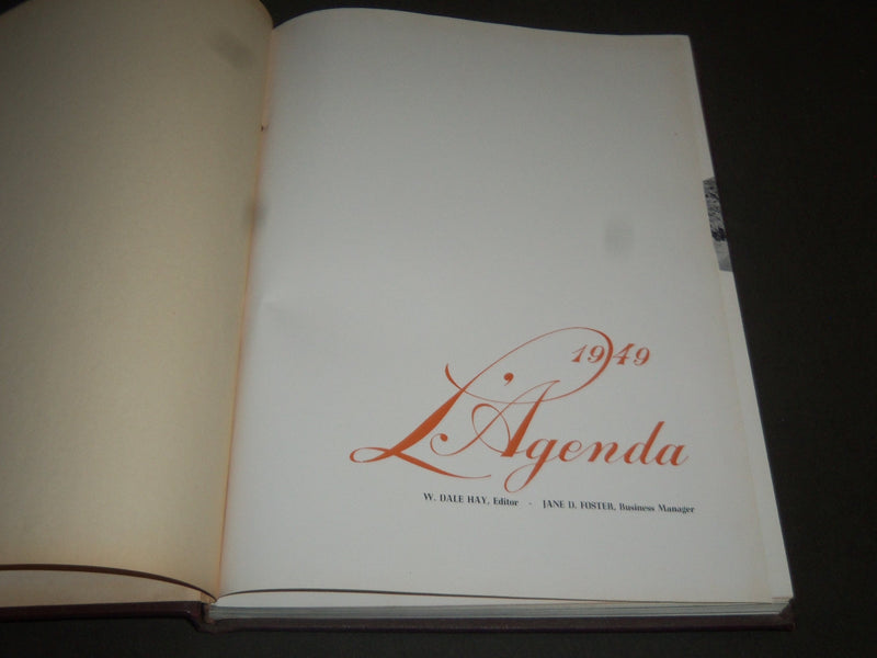 1949 L'AGENDA BUCKNELL UNIVERSITY YEARBOOK - LEWISBURG, PA - PHOTOS - YB 939