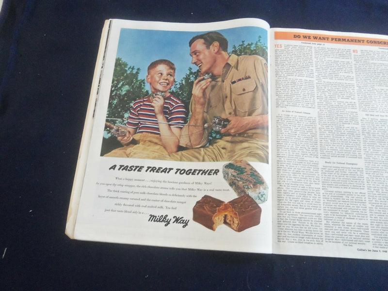 1945 JUNE 9 COLLIER'S MAGAZINE - DANGER AHEAD IN GERMANY - ST 1115J