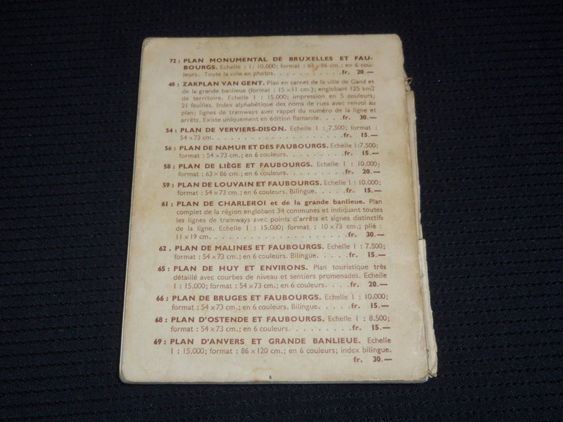 1930'S NOUVEAU BRUXELLES EN POCHE GUIDE BOOK - FRENCH - J 9523