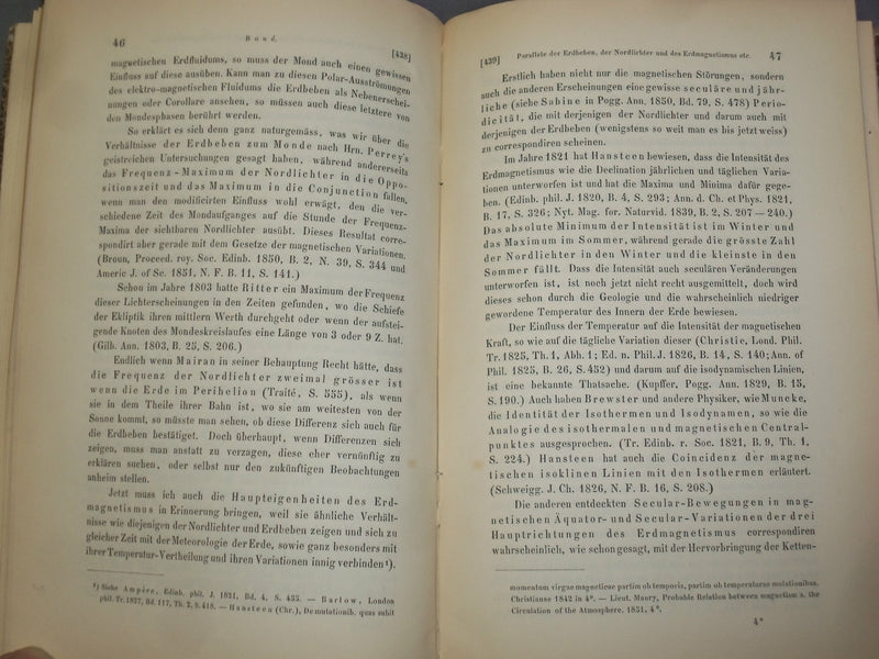 1857 PARALLELE DER ERDBEBEN DER NORDLICHTER UND DES ERDMAGNETISMUS - J 4874