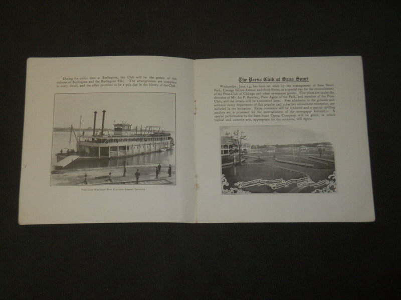 1905 PRESS CLUB OF CHICAGO - SUMMER OUTINGS BOOK - J 3630
