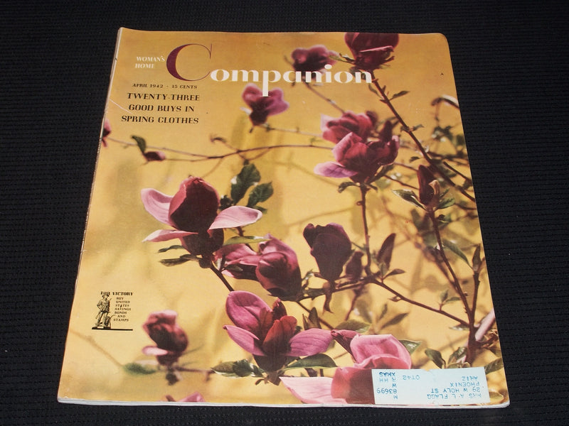1942 APRIL WOMAN'S HOME COMPANION MAGAZINE NICE FRONT COVER - E 2639