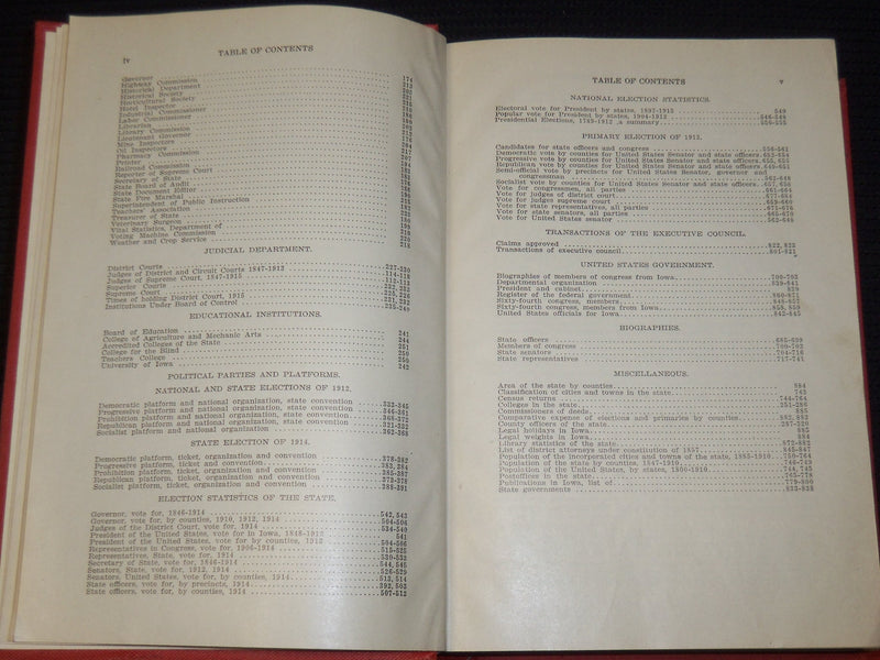 1907-1932 THE IOWA OFFICIAL REGISTER BOUND VOLUMES LOT OF 13 - KD 5
