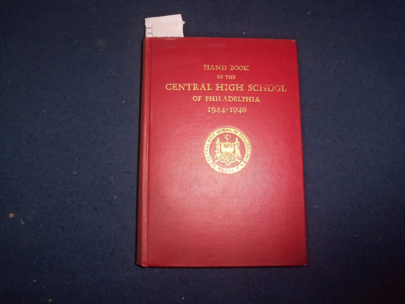 1945 CENTRAL HIGH SCHOOL OF PHILADELPHIA 1944-1946 HARDCOVER BOOK - KD 8171