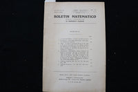 1935 BOLETIN MATEMATICO SOFTCOVER BOOKS -LOT OF 2- BUENOS AIRES-SPANISH - K 2238