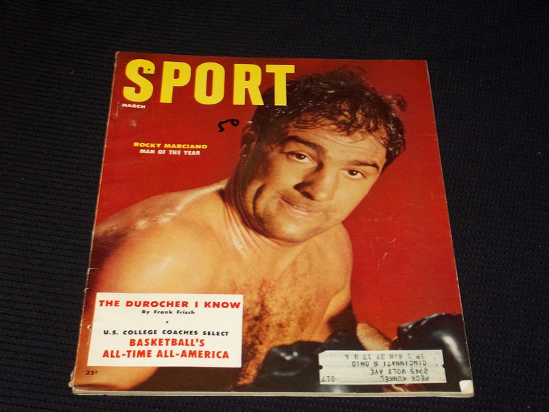 1955 MARCH SPORT MAGAZINE - ROCKY MARCIANO NFL MLB NBA NHL - E 20