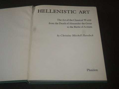 1971 HELLENISTIC ART BY CHRISTINE HAVELOCK HARDCOVER BOOK - NICE PRINTS- KD 3887