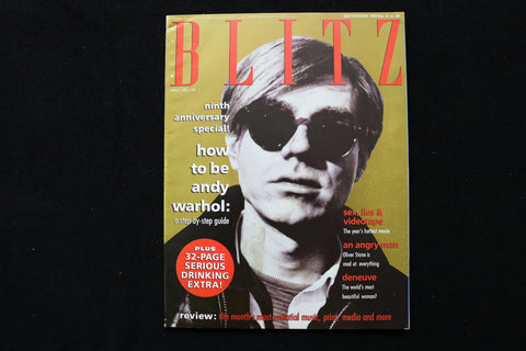 1989 SEPTEMBER BLITZ MAGAZINE - ANDY WARHOL COVER - E 24397