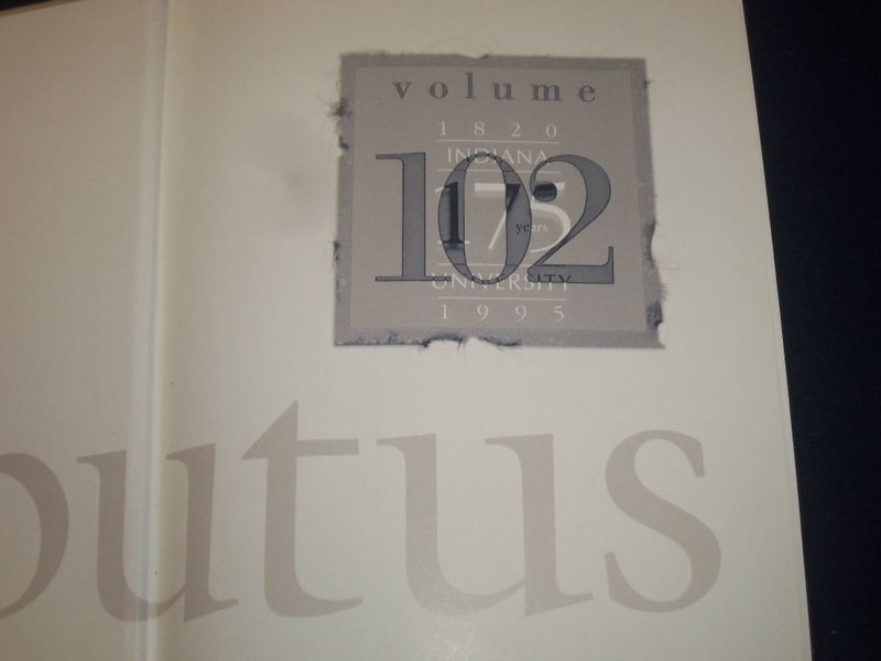 1995 ARBUTUS INDIANA UNIVERSITY 175 YEARS YEARBOOK - GREAT PHOTOS - YB 2
