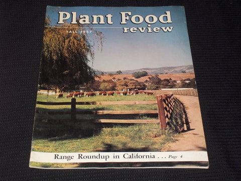 1957 FALL PLANT FOOD REVIEW MAGAZINE - CALIFORNIA ROUNDUP FRONT COVER - E 5446