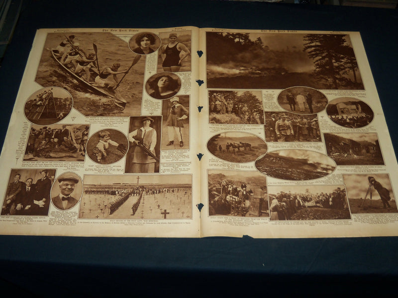 1923 JULY 8 NEW YORK TIMES PICTURE SECTION NO. 4 & 5 - ROCKEFELLER - NT 8895