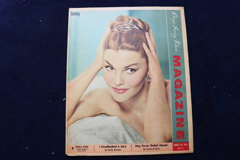 1958 AUGUST 24 CHICAGO TRIBUNE MAGAZINE - CLAIRE KELLY COVER - E 22192