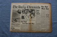 1965 JUNE 8 THE DAILY CHRONICLE NEWSPAPER - GEMINI 4 BACK FROM SPACE - NP 8518