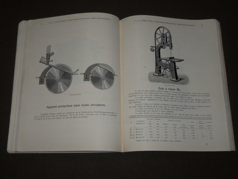 1890'S C. L. P. FLECK SOHNE MACHINES FRENCH CATALOGUE - FR 735