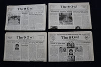 1949-1954 THE OWL NEWSPAPER - WESTMINSTER (MD) HIGH SCHOOL - LOT OF 48 - NP 8905