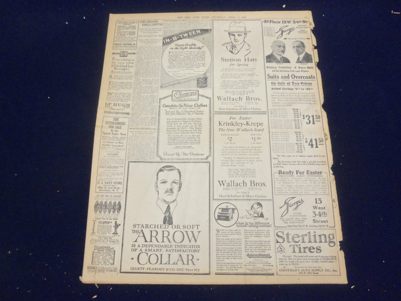 1920 APRIL 1 NEW YORK TIMES - CROKER ESTATE TIED UP IN FLORIDA - NT 8277