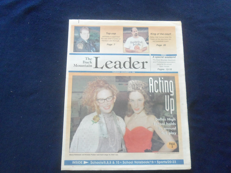 1996 DEC 5 THE BACK MOUNTAIN LEADER NEWSPAPER-SHAVERTOWN, PA-ROTHESTEIN -NP 6166