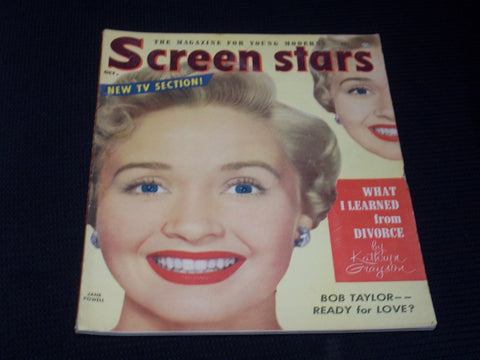 1953 OCTOBER SCREEN STARS MAGAZINE - JANE POWELL FRONT COVER - E 3653