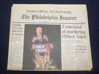 1996 OCT 31 PHILADELPHIA INQUIRER - 3 CONVICTED OF MURDER OFFICER VAIRD- NP 7157
