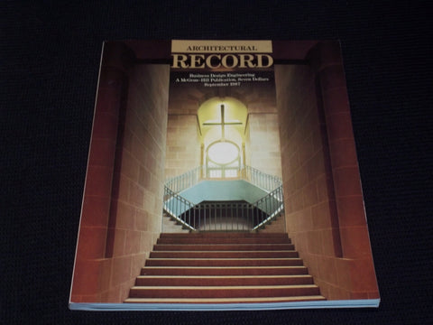 1987 SEPTEMBER ARCHITECTURAL RECORD MAGAZINE - SCHOOLS FRONT COVER - E 2922